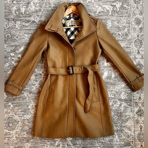 Burberry Tan Belted Trench Coat